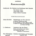 Plakat Heidelberg Bach Quartett mit Hans Bender